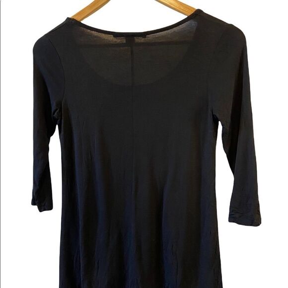 FOREVER21 Sequin Bottom Trim Lightweight Flowy  3/4 Sleeve Front Pocket Top S - Picture 4 of 7